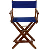American Trails Extra-Wide Premium 24''  Directors Chair Mission Oak Frame W/Royal Blue Color Cover