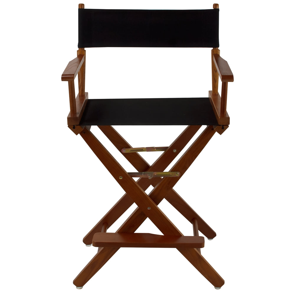 American Trails Extra-Wide Premium 24''  Directors Chair Mission Oak Frame W/Black Color Cover