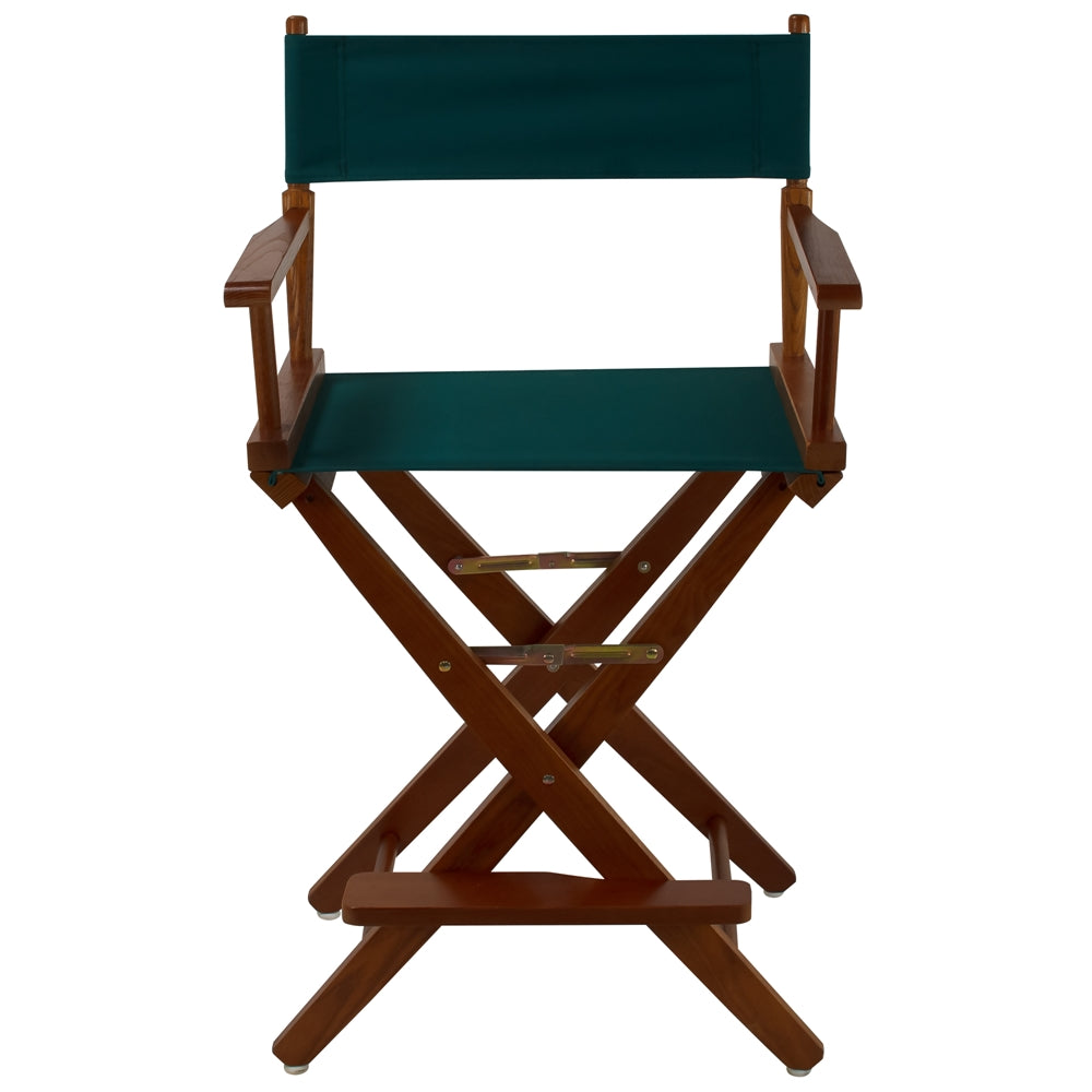 American Trails Extra-Wide Premium 24''  Directors Chair Mission Oak Frame W/Hunter Green Color Cover