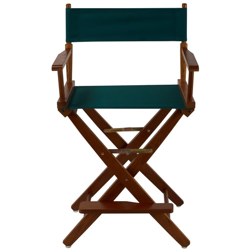 American Trails Extra-Wide Premium 24''  Directors Chair Mission Oak Frame W/Hunter Green Color Cover