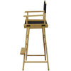 American Trails Extra-Wide Premium 30''  Directors Chair Natural Frame W/Navy Color Cover