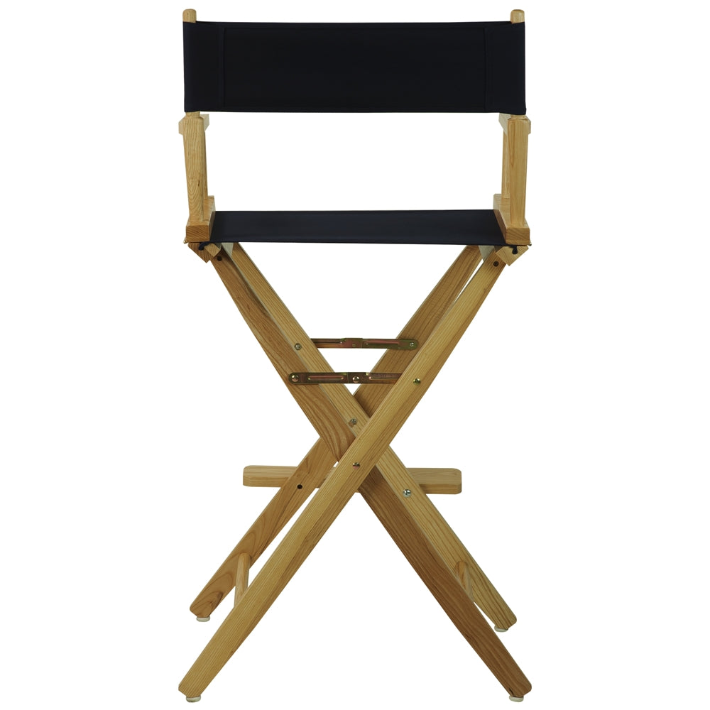 American Trails Extra-Wide Premium 30''  Directors Chair Natural Frame W/Navy Color Cover