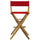 American Trails Extra-Wide Premium 30''  Directors Chair Natural Frame W/Red Color Cover