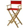 American Trails Extra-Wide Premium 30''  Directors Chair Natural Frame W/Red Color Cover
