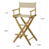 American Trails Extra-Wide Premium 30''  Directors Chair Natural Frame W/Natural Color Cover