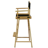 American Trails Extra-Wide Premium 30''  Directors Chair Natural Frame W/Black Color Cover