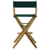 American Trails Extra-Wide Premium 30''  Directors Chair Natural Frame W/Hunter Green Color Cover