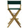 American Trails Extra-Wide Premium 30''  Directors Chair Natural Frame W/Hunter Green Color Cover