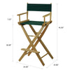 American Trails Extra-Wide Premium 30''  Directors Chair Natural Frame W/Hunter Green Color Cover