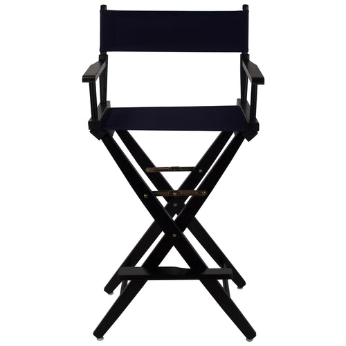American Trails Extra-Wide Premium 30''  Directors Chair Black Frame W/Navy Color Cover