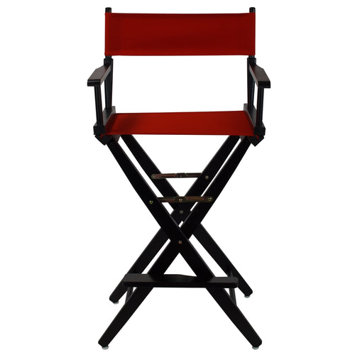 American Trails Extra-Wide Premium 30''  Directors Chair Black Frame W/Red Color Cover