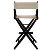 American Trails Extra-Wide Premium 30''  Directors Chair Black Frame W/Natural Color Cover