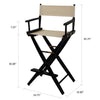 American Trails Extra-Wide Premium 30''  Directors Chair Black Frame W/Natural Color Cover