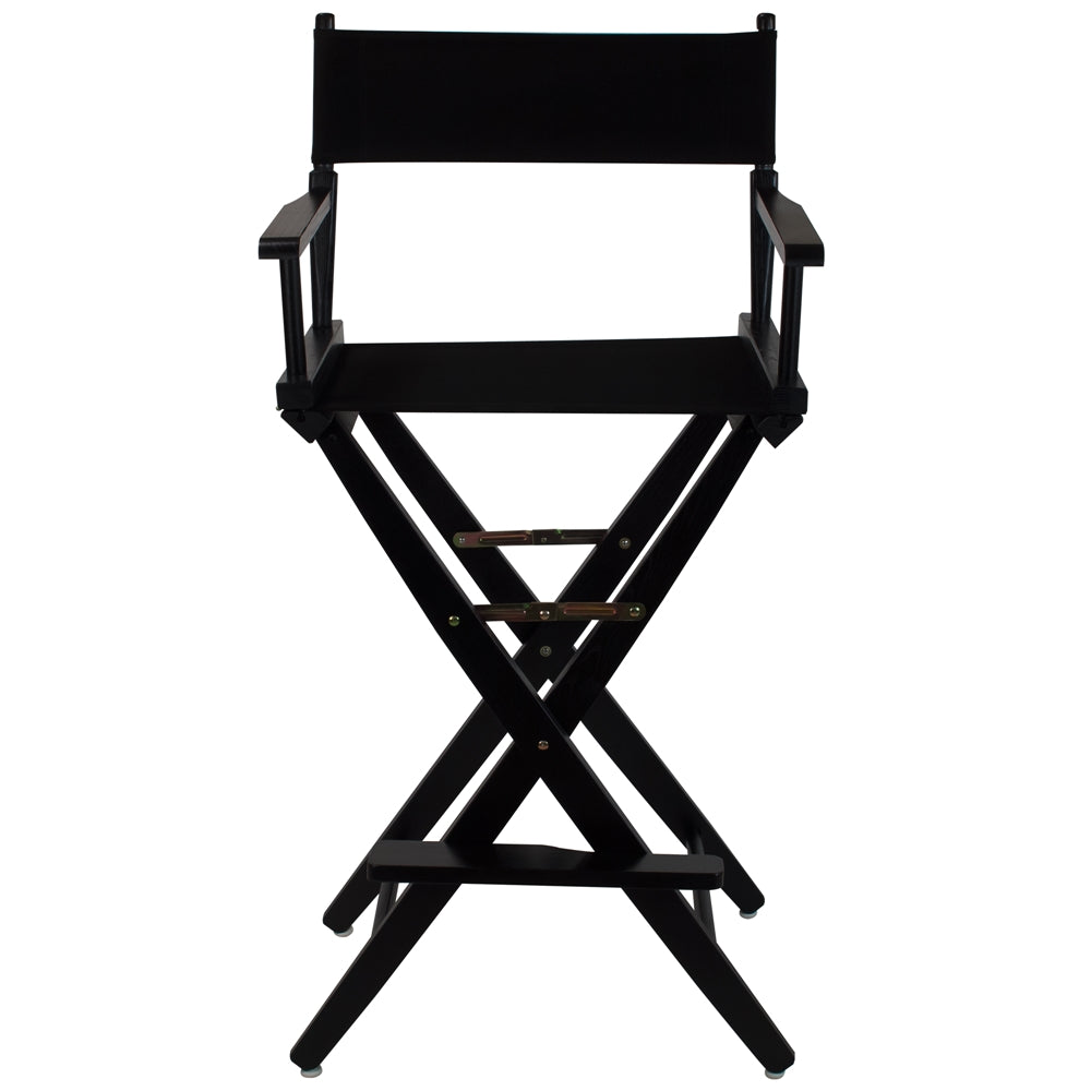 American Trails Extra-Wide Premium 30''  Directors Chair Black Frame W/Black Color Cover