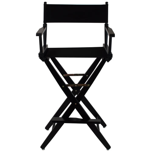 American Trails Extra-Wide Premium 30''  Directors Chair Black Frame W/Black Color Cover