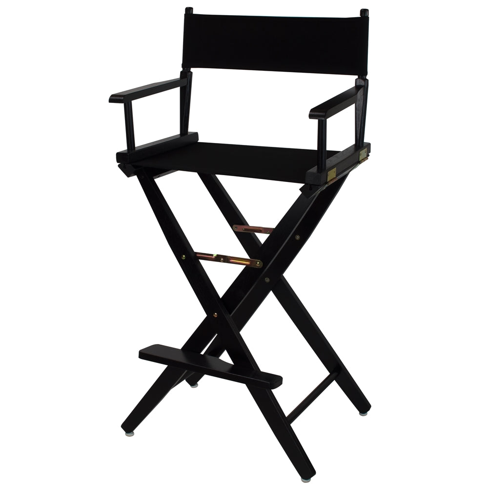 American Trails Extra-Wide Premium 30''  Directors Chair Black Frame W/Black Color Cover