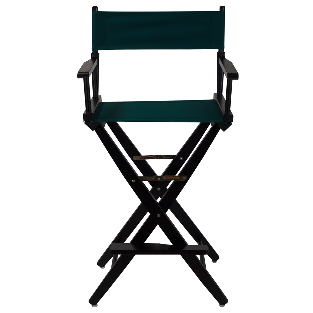 American Trails Extra-Wide Premium 30''  Directors Chair Black Frame W/Hunter Green Color Cover