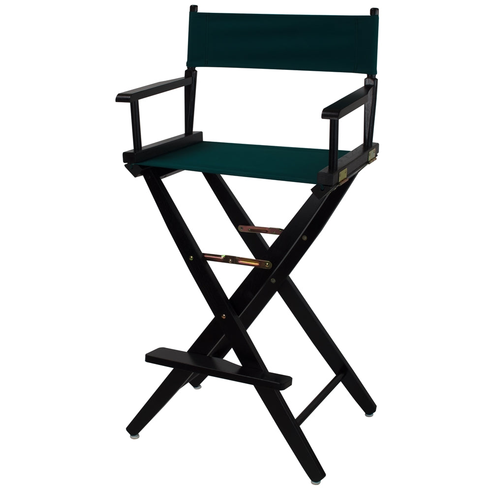 American Trails Extra-Wide Premium 30''  Directors Chair Black Frame W/Hunter Green Color Cover