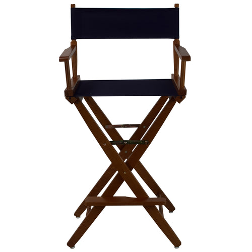 American Trails Extra-Wide Premium 30''  Directors Chair Mission Oak Frame W/Navy Color Cover