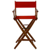 American Trails Extra-Wide Premium 30''  Directors Chair Mission Oak Frame W/Red Color Cover