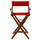 American Trails Extra-Wide Premium 30''  Directors Chair Mission Oak Frame W/Red Color Cover