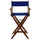 American Trails Extra-Wide Premium 30''  Directors Chair Mission Oak Frame W/Royal Blue Color Cover