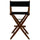 American Trails Extra-Wide Premium 30''  Directors Chair Mission Oak Frame W/Black Color Cover