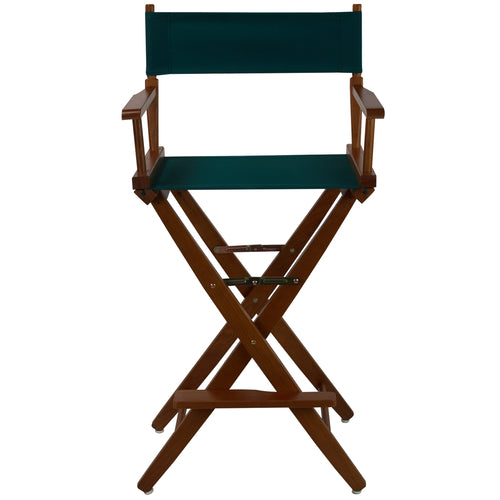 American Trails Extra-Wide Premium 30''  Directors Chair Mission Oak Frame W/Hunter Green Color Cover