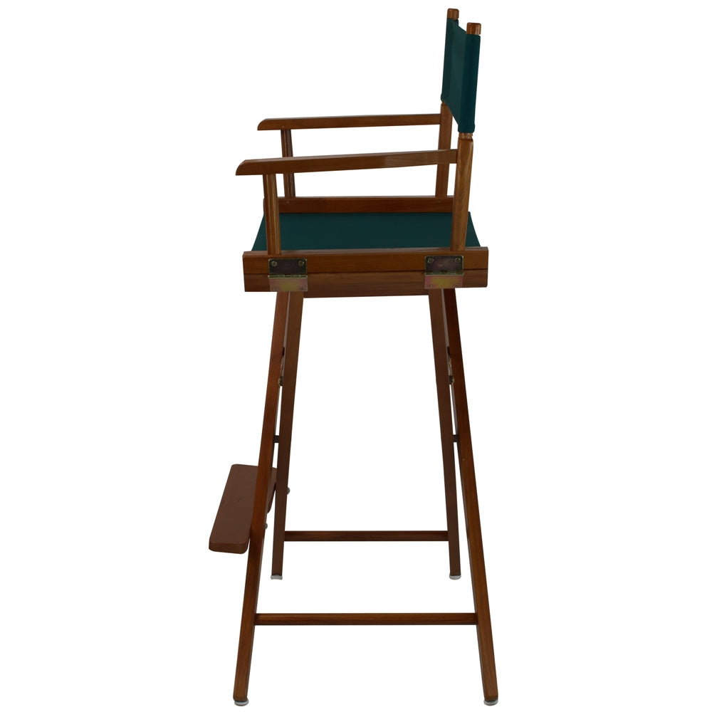 American Trails Extra-Wide Premium 30''  Directors Chair Mission Oak Frame W/Hunter Green Color Cover