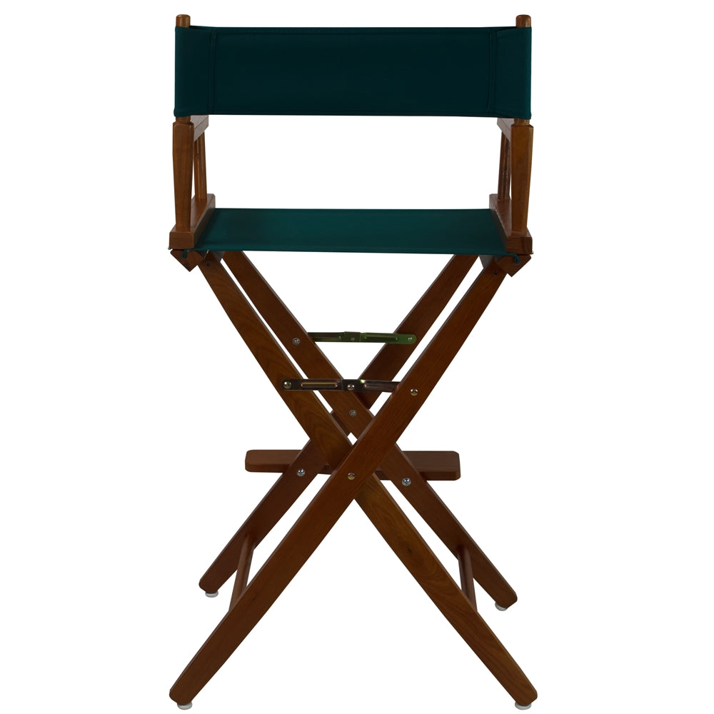 American Trails Extra-Wide Premium 30''  Directors Chair Mission Oak Frame W/Hunter Green Color Cover