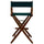 American Trails Extra-Wide Premium 30''  Directors Chair Mission Oak Frame W/Hunter Green Color Cover