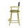 24'' Director's Chair Natural Frame-Navy Blue Canvas - Casual Home