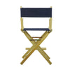 24'' Director's Chair Natural Frame-Navy Blue Canvas - Casual Home