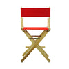 24'' Director's Chair Natural Frame-Red Canvas - Casual Home