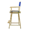 24'' Director's Chair Natural Frame-Royal Blue Canvas - Casual Home