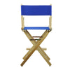 24'' Director's Chair Natural Frame-Royal Blue Canvas - Casual Home