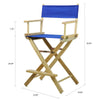 24'' Director's Chair Natural Frame-Royal Blue Canvas - Casual Home