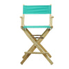 24'' Director's Chair Natural Frame-Teal Canvas - Casual Home