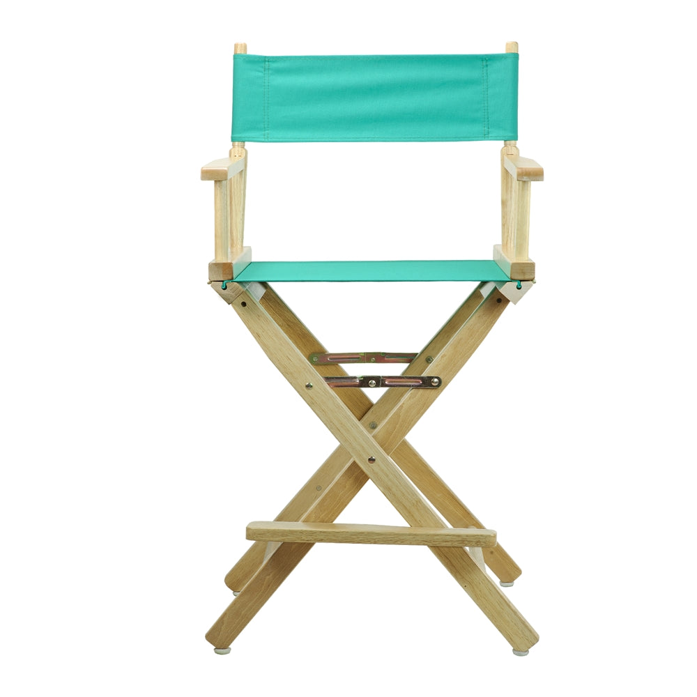 24'' Director's Chair Natural Frame-Teal Canvas - Casual Home