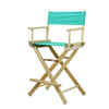24'' Director's Chair Natural Frame-Teal Canvas - Casual Home