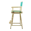 24'' Director's Chair Natural Frame-Teal Canvas - Casual Home