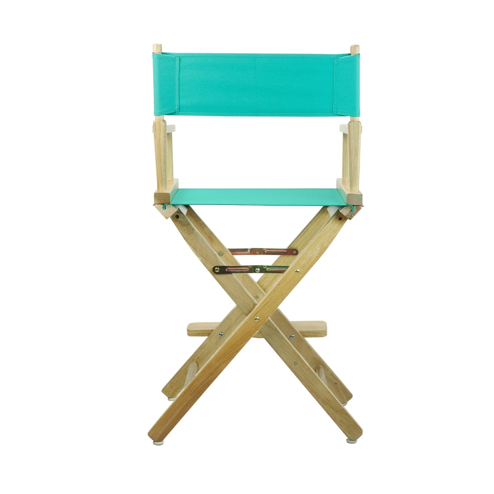 24'' Director's Chair Natural Frame-Teal Canvas - Casual Home