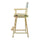 24'' Director's Chair Natural Frame-Gray Canvas - Casual Home
