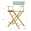 24'' Director's Chair Natural Frame-Gray Canvas - Casual Home