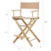 24'' Director's Chair Natural Frame-Tan Canvas - Casual Home