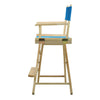 24'' Director's Chair Natural Frame-Turquoise Canvas - Casual Home