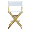 24'' Director's Chair Natural Frame-White Canvas - Casual Home