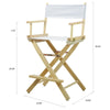 24'' Director's Chair Natural Frame-White Canvas - Casual Home