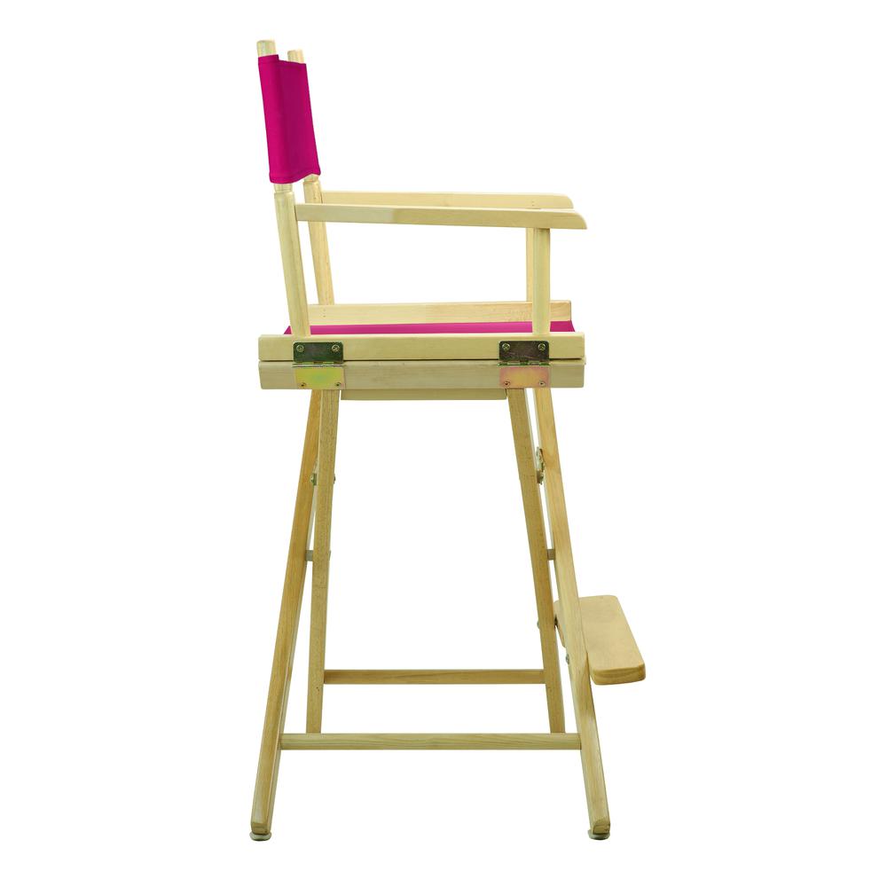 24'' Director's Chair Natural Frame-Magenta Canvas - Casual Home