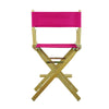 24'' Director's Chair Natural Frame-Magenta Canvas - Casual Home